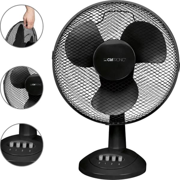 Clatronic VL 3602 tuuletin 30cm musta