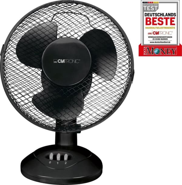 Clatronic VL 3601 tuuletin 23cm musta