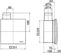 Miniatyrbillede 3 af 4: Maico Elektroapparate-Fabrik GmbH Fan ER 60 VZC (0084.0106)