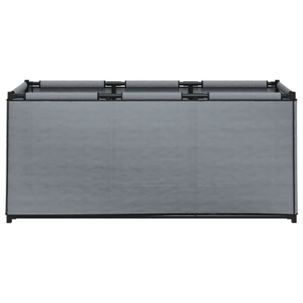vidaXL Putekasse grå 105x34,5x45 cm stoff