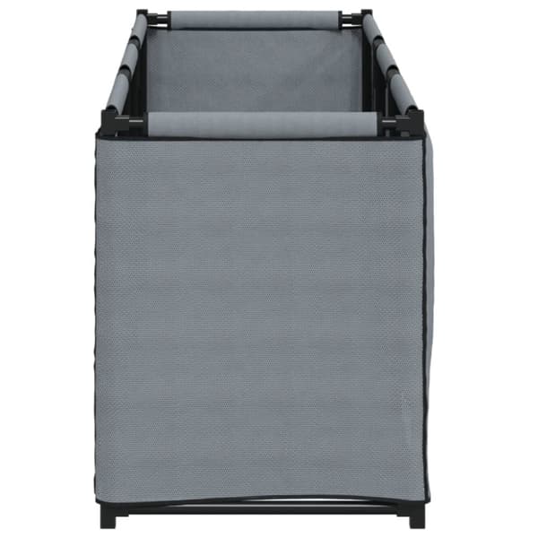 vidaXL Putekasse grå 105x34,5x45 cm stoff