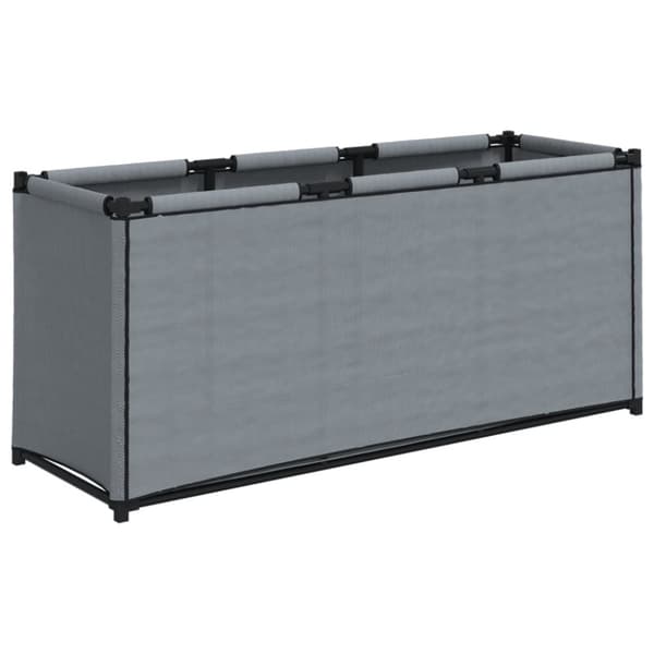 vidaXL Putekasse grå 105x34,5x45 cm stoff