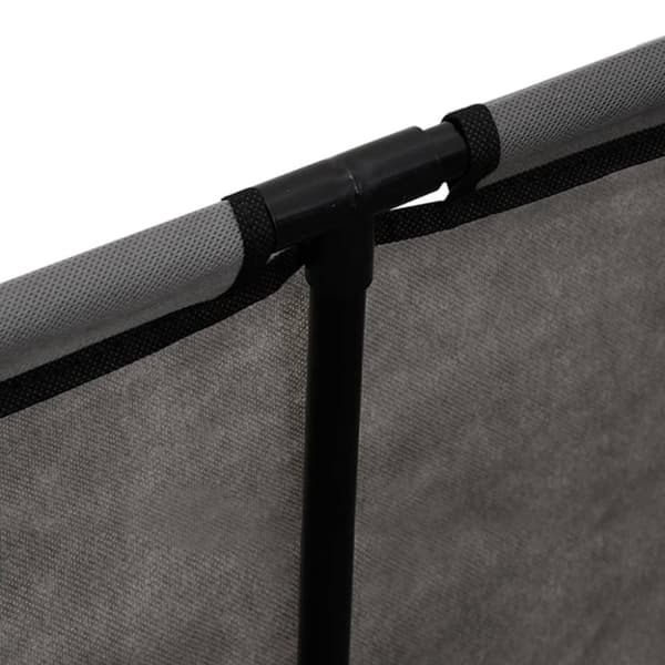 vidaXL Putekasse grå 105x34,5x45 cm stoff