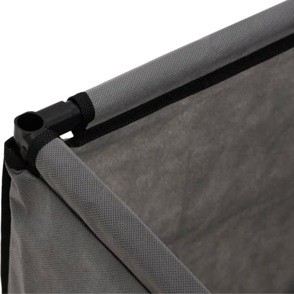 vidaXL Putekasse grå 105x34,5x45 cm stoff