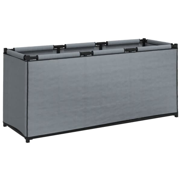 vidaXL Putekasse grå 105x34,5x45 cm stoff