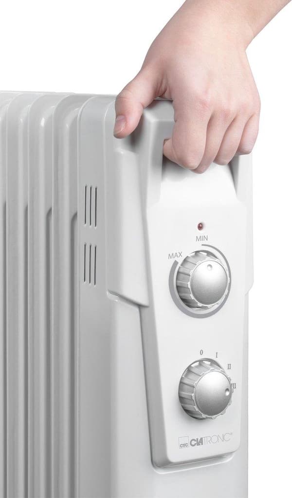 Clatronic RA 3736 oliefyr indendørs hvid 2000 W (263907)