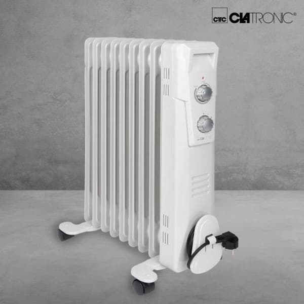 Clatronic RA 3736 oliefyr indendørs hvid 2000 W (263907)