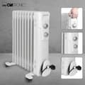 Miniatyrbillede 9 af 11: Clatronic RA 3736 oliefyr indendørs hvid 2000 W (263907)