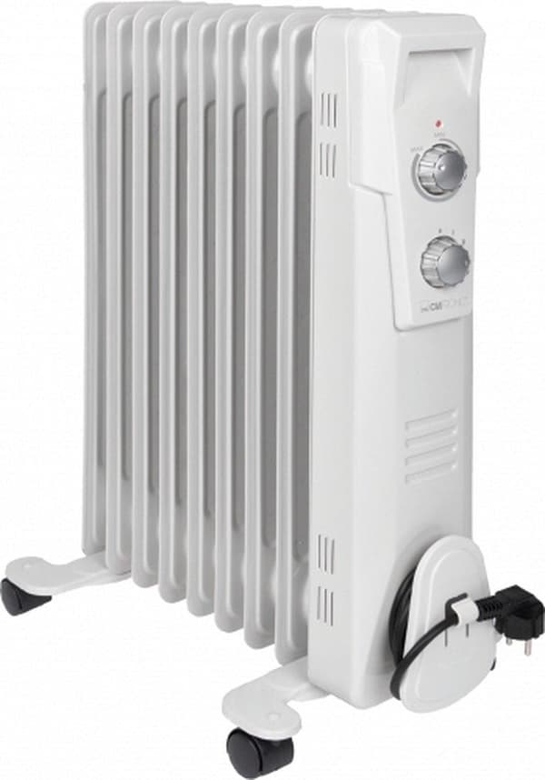 Clatronic RA 3736 oliefyr indendørs hvid 2000 W (263907)