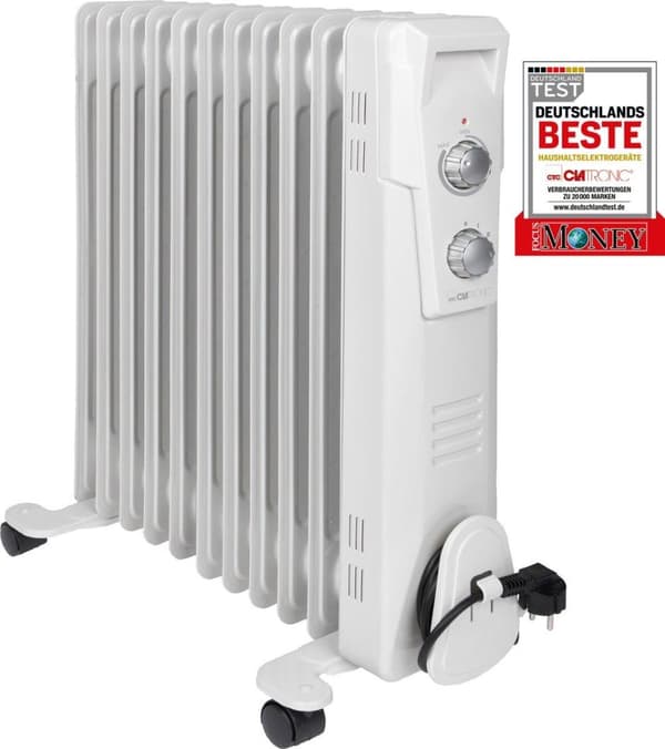 Clatronic RA 3737 inomhus vit 2300 W oljevärmare (263908)