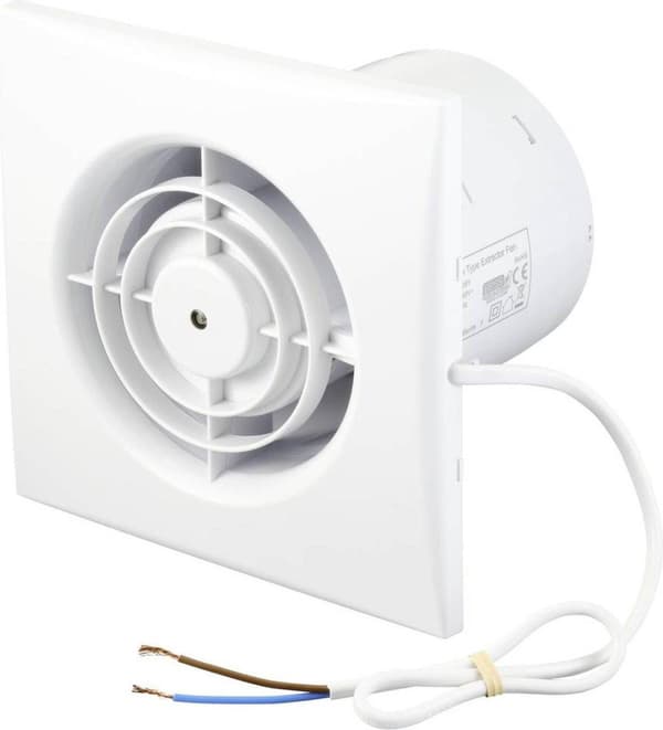 Sygonix seinä- ja kattotuuletin 230 V/AC 130 m/h 100 mm (SY-5233254)