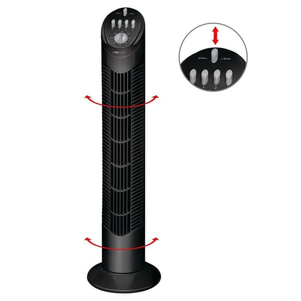 Clatronic T-VL 3546 porttituuletin - musta