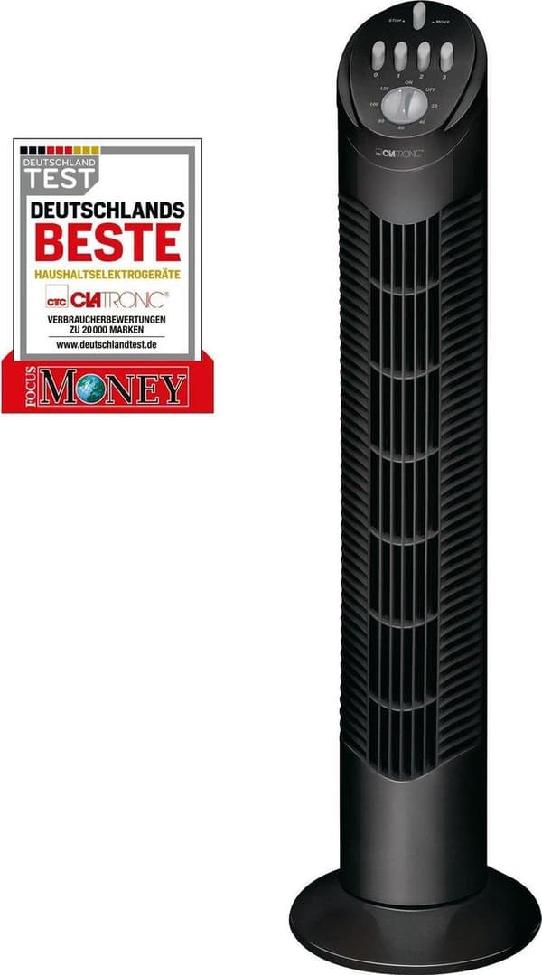 Clatronic T-VL 3546 porttituuletin - musta