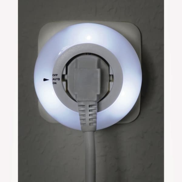 Hama LED natlys Circle med integreret strømskinne, lyssensor, berøringsbeskyttelse (00223496)
