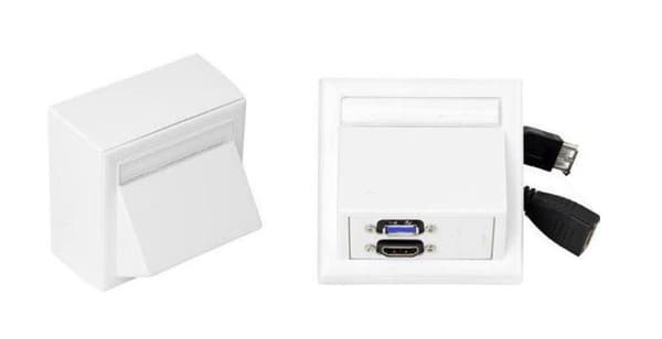 Vägg HDMI USB3.0" Thorsmann väggbox (WI221261) Vit
