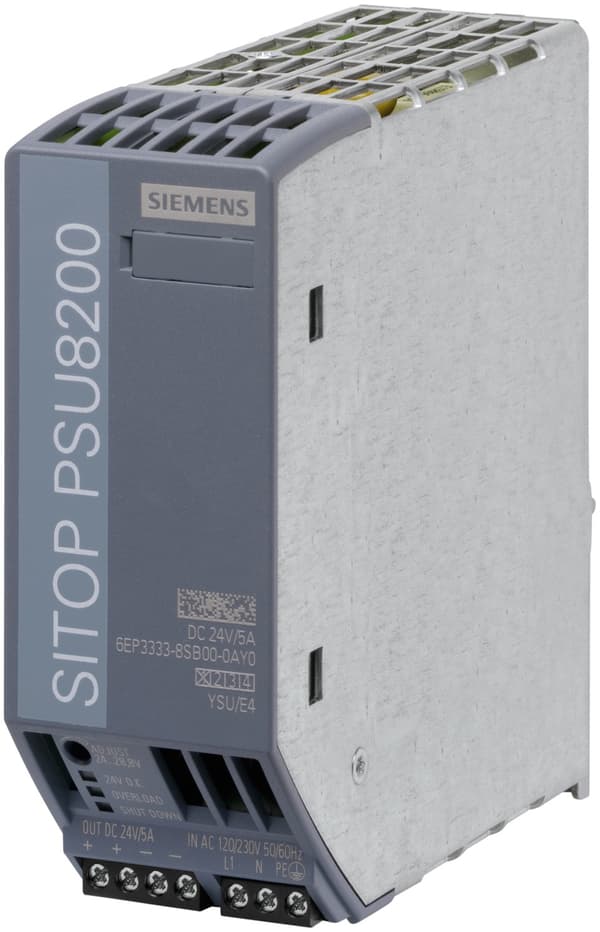 Strømforsyning på DIN-skinne DIN-skinne SITOP PSU8200 24 V/5 A 24 V/DC 5 120 W 1 (6EP3333-8SB00-0AY0) Flerfarvet