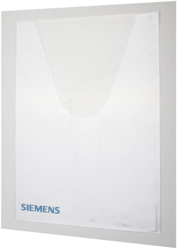 Siemens Indus.Sector kopplingsschemapåse F.DIN A4 8GK9910-0KK23 version olika, material plast, färg olika, montering självhäftande, ALPHA, kopplingssc