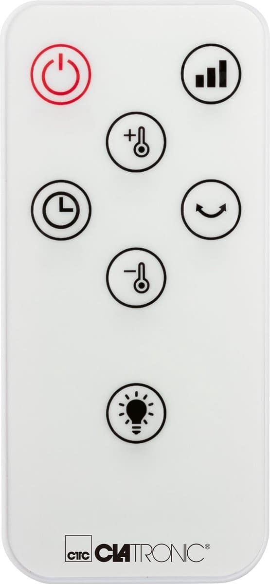 Clatronic HL 3763 - Keramisk varmelegeme - 2000 W - Digital temperaturindstilling (15-35 °C)