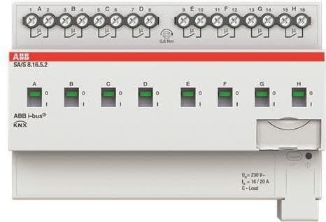 ABB Stotz S&J skifteaktuator 8-fold, 16A, C-belastning SA/S8.16.5.2 (2CDG110267R0011)
