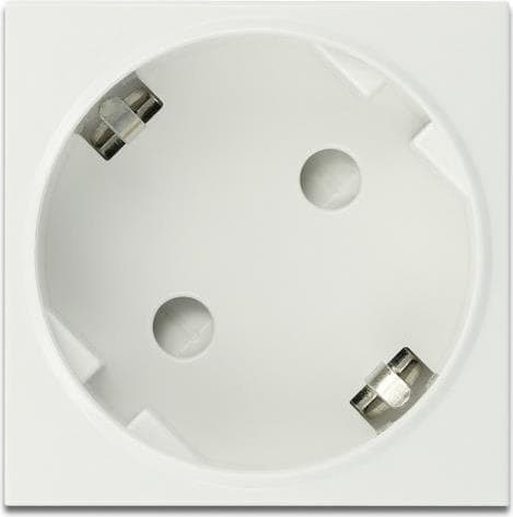 Delock - Easy 45 - Stikkontakt - 2P - Type F - med lås - 1 fatning - 16 A - AC 250 V - hvid, RAL 9003 (81425)