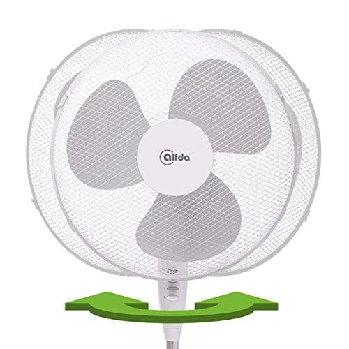 Alfda seisova tuuletin, 40cm, 3 nopeutta, 3 siipeä valkoinen (ASV40W)