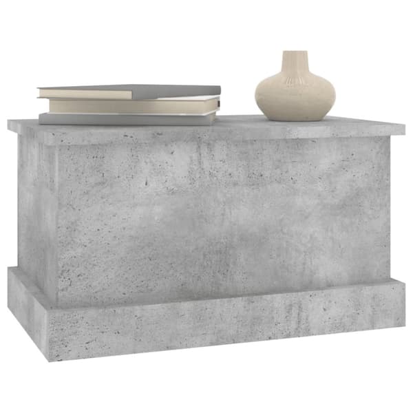 opbevaringskasse 50x30x28 cm konstrueret træ betongrå