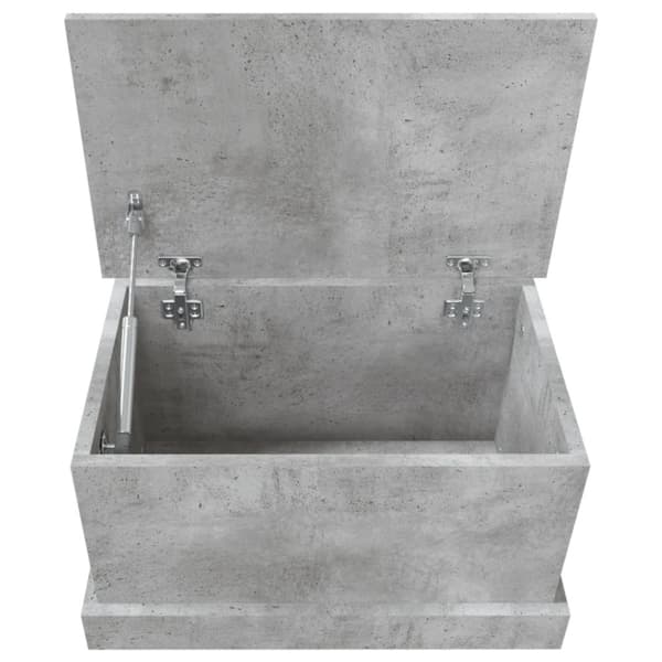 opbevaringskasse 50x30x28 cm konstrueret træ betongrå