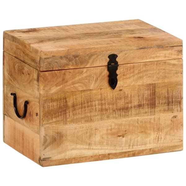 opbevaringskasse 39x28x31 cm massivt mangotræ
