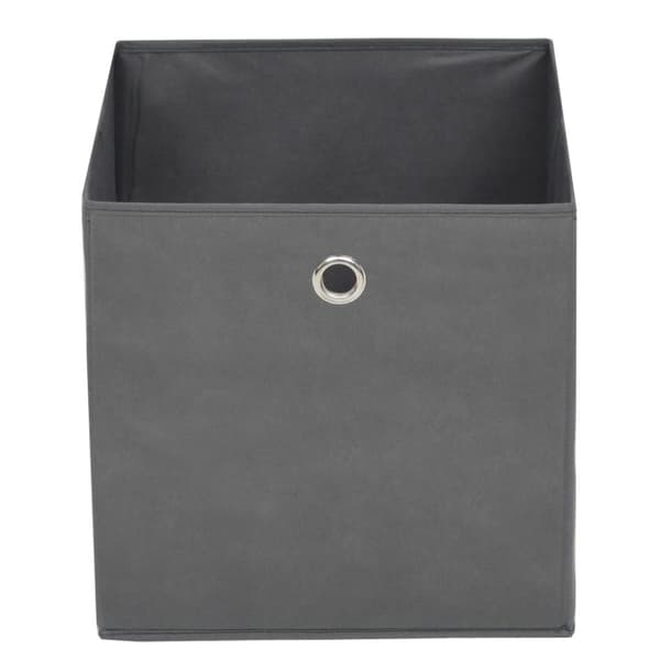 opbevaringskasser 4 stk. 32x32x32 cm ikke-vævet stof grey