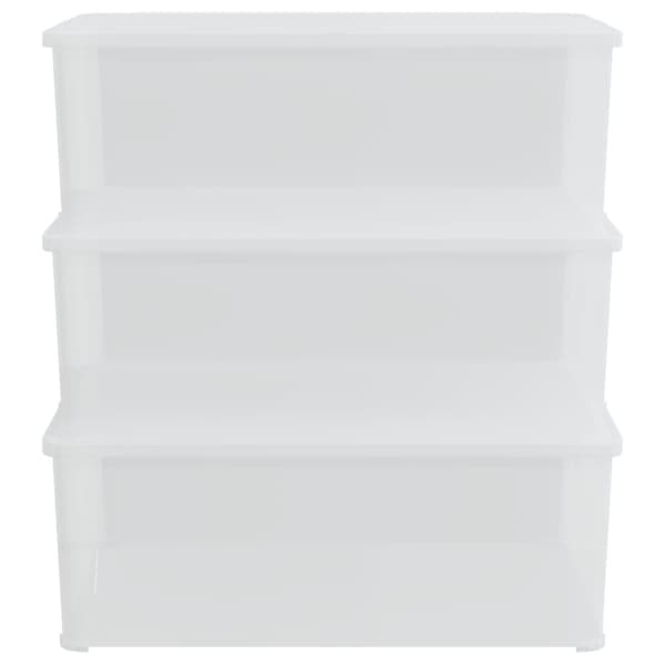 plastopbevaringskasser 3 stk. 10 l stabelbare
