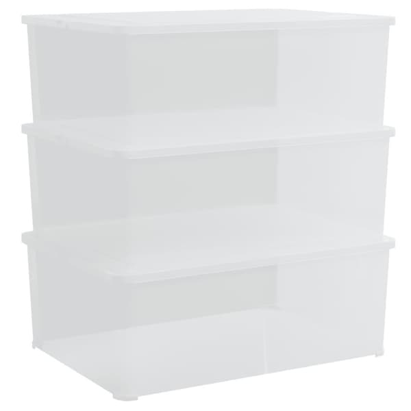 plastopbevaringskasser 3 stk. 10 l stabelbare