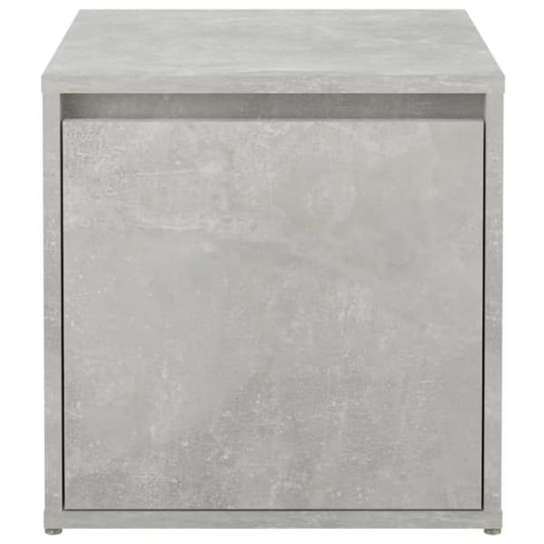 opbevaringsskab 40,5x40x40 cm konstrueret træ betongrå