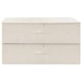 Miniatyrbillede 3 af 10: opbevaringskasser 2 stk. 70x40x18 cm stof cremefarvet