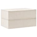Miniatyrbillede 4 af 10: opbevaringskasser 2 stk. 70x40x18 cm stof cremefarvet