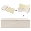 Miniatyrbillede 6 af 10: opbevaringskasser 2 stk. 70x40x18 cm stof cremefarvet
