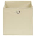 Miniatyrbillede 3 af 5: opbevaringskasser 10 stk. 32x32x32 stof cremefarvet