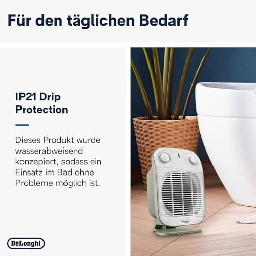 De'Longhi HFS50B20.GR hurtigvarmer, 2000 W, grøn