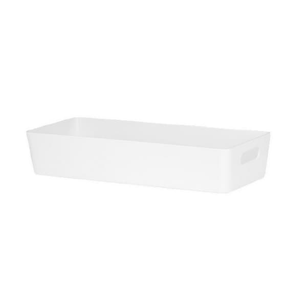 Wham Studio 10.01 Rectangular Basket Ice White 6cm x 30cm x 12.5cm