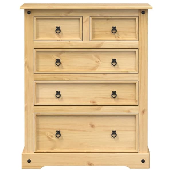vidaXL Kommode Corona 92x48x114 cm heltre furu