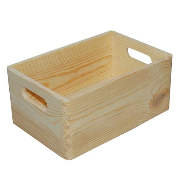 Trälåda med handtag 30x20