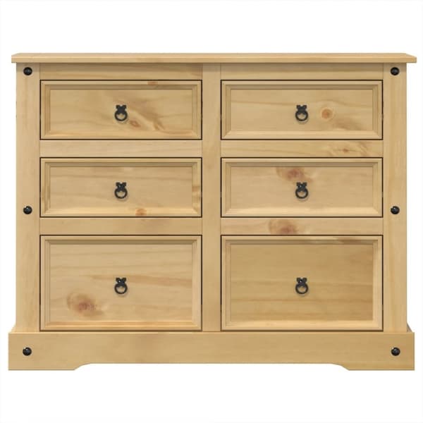 vidaXL Kommode Corona 112x48x91 cm heltre furu