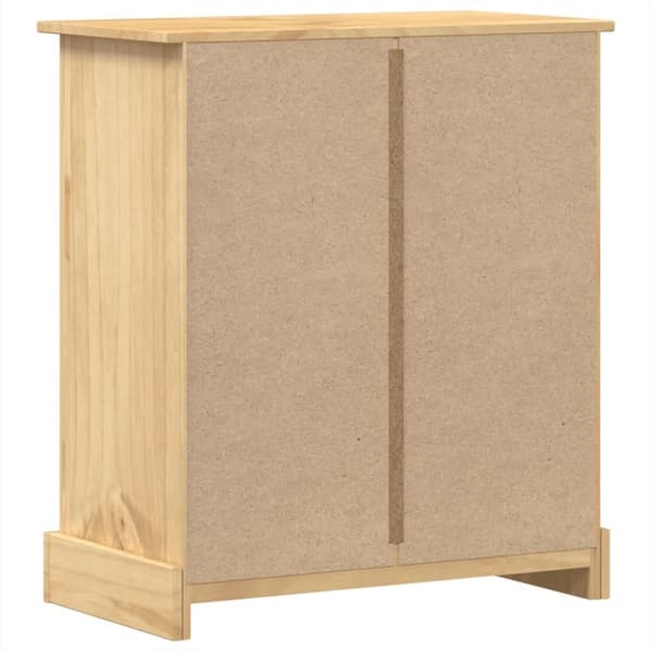 vidaXL kommode Corona 80x43x91 cm massivt fyrretræ