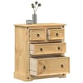 Miniatyrbillede 10 af 10: vidaXL kommode Corona 80x43x91 cm massivt fyrretræ