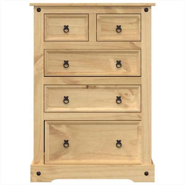 vidaXL Kommode Corona 80x43x114 cm heltre furu