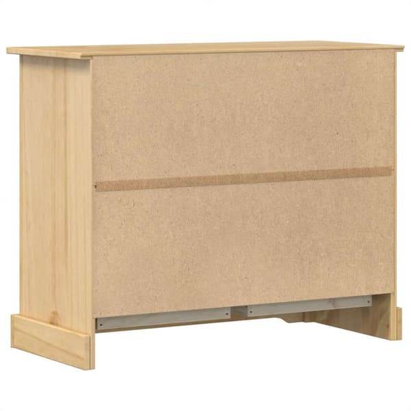 vidaXL kommode Corona 101x45x82 cm massivt fyrretræ