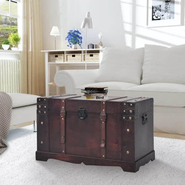 vidaXL vintage skattekiste 66x38x40 cm træ -  Opbevaringskister