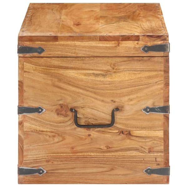 vidaXL kiste 90x40x40 cm massivt akacietræ -  Opbevaringskister