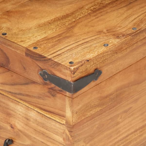 vidaXL kiste 90x40x40 cm massivt akacietræ -  Opbevaringskister