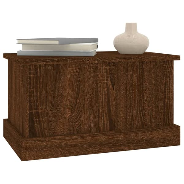vidaXL Förvaringslåda brun ek 50x30x28 cm konstruerat trä -  Lagringskistor