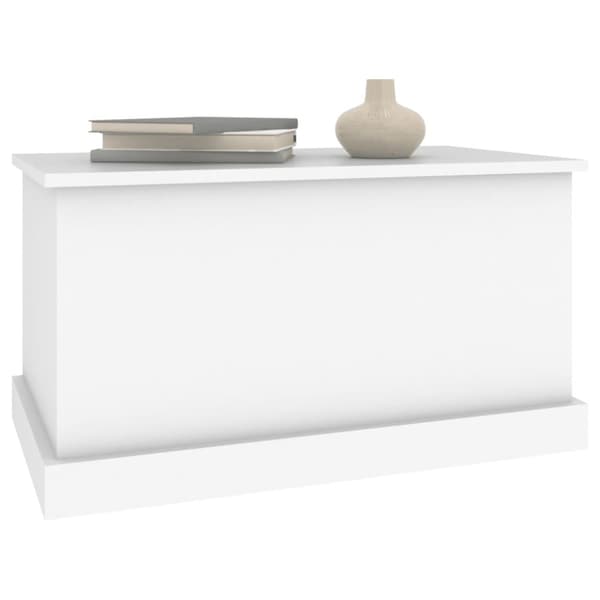 vidaXL opbevaringskasse 70x40x38 cm konstrueret træ hvid -  Opbevaringskister